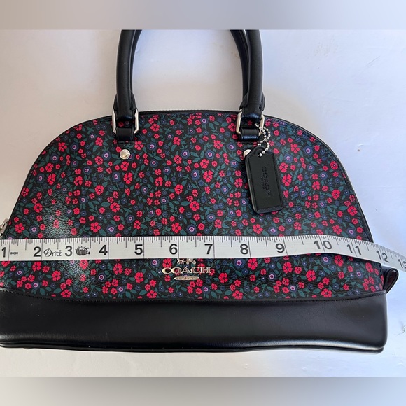 Coach New York Sierra Ranch Floral Print Satchel Bag - Picture 11 of 14